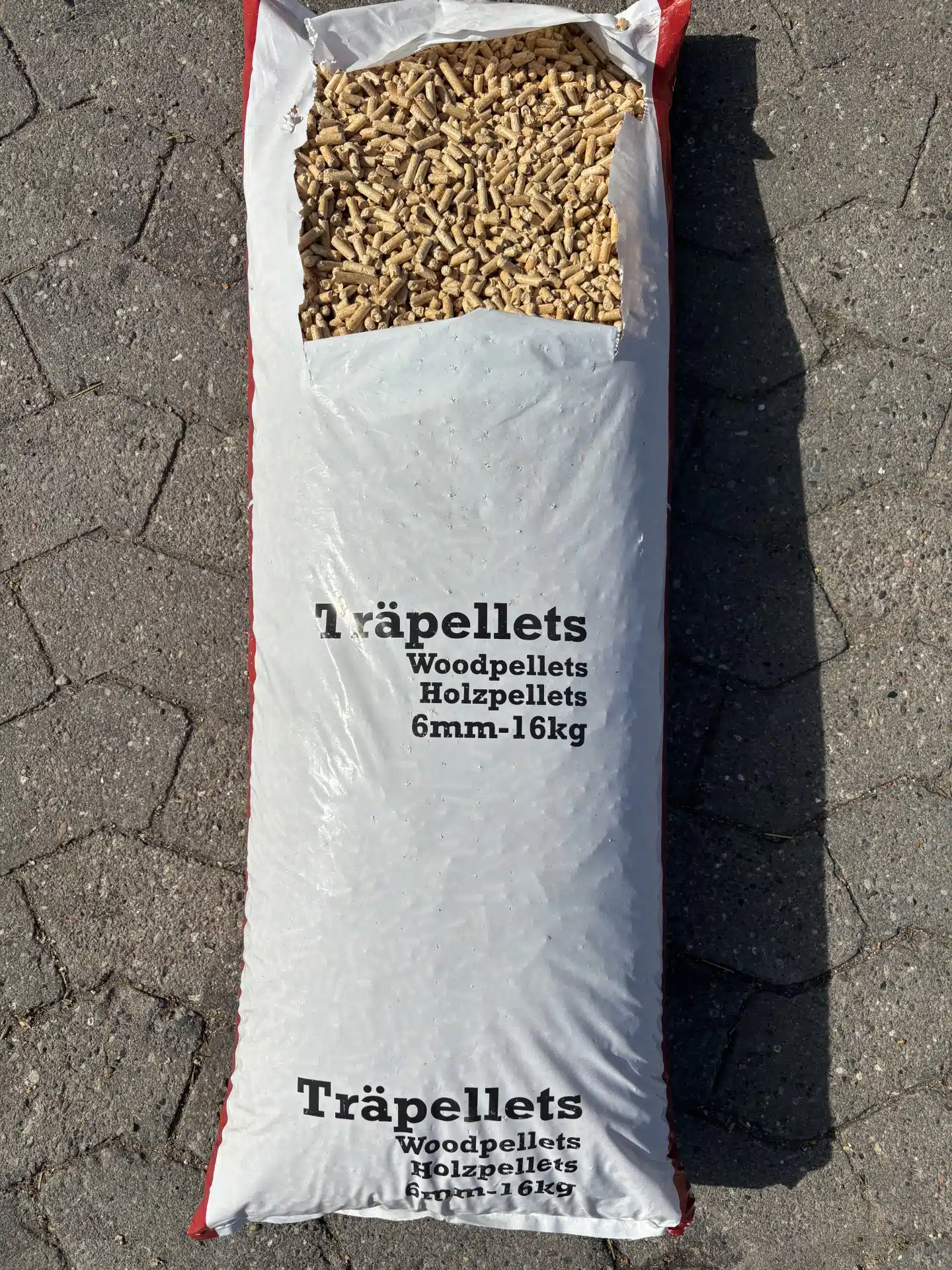 Træpiller 6mm 1 palle (56 x 16 kg sække) - Billede 2